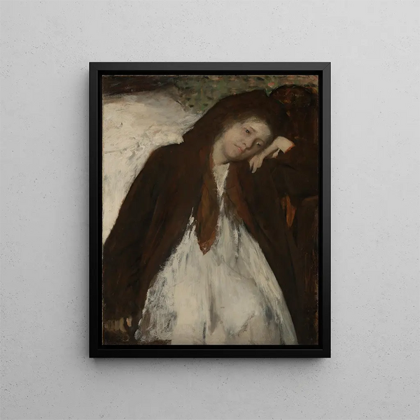 Der Genesende - Edgar Degas — gerahmtes Bild an der Wand