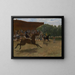 Der falsche Start - Edgar Degas — gerahmtes Bild an der Wand