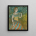 Der Sänger im Grün - Edgar Degas — gerahmtes Bild an der Wand
