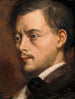 Kopf eines Mannes - Edgar Degas — Ansicht des Kunstwerks