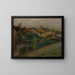 Ansicht von Saint-Valery-sur-Somme - Edgar Degas — gerahmtes Bild an der Wand