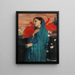 Junge Frau mit dem Ibis - Edgar Degas — gerahmtes Bild an der Wand