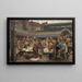 Der alte Fischmarkt in Antwerpen im Jahr 1882 - Edgard Farasyn — gerahmtes Bild an der Wand