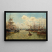 Marine-Gemälde - Edmond-Marie Petitjean — gerahmtes Bild an der Wand