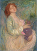 Frau mit Vase - Edmond François Aman-Jean — Ansicht des Kunstwerks