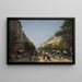 Der Boulevard der Italiener - Edmond Grandjean — gerahmtes Bild an der Wand
