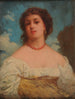 Junge Frau mit einem Garben Weizen - Edmond Hébert — Ansicht des Kunstwerks