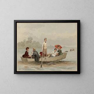 Szene der Navigation - Edmund Birckhead Bensell — gerahmtes Bild an der Wand