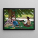 Eine Picknickszene - Edmund Blair Leighton — gerahmtes Bild an der Wand