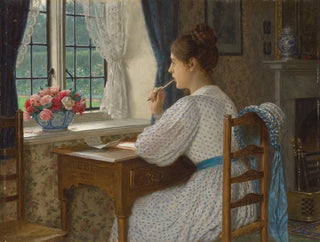 Gedankenwanderungen - Edmund Blair Leighton — Ansicht des Kunstwerks