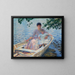 Mutter und Kind in einem Boot - Edmund Charles Tarbell — gerahmtes Bild an der Wand