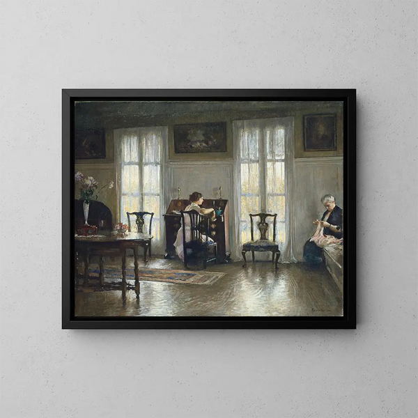Mutter und Maria - Edmund Charles Tarbell — gerahmtes Bild an der Wand