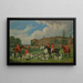 Ein Treffen der Hunde von Sir John Cope in Bramshill, Hampshire - Edmund Havell — gerahmtes Bild an der Wand
