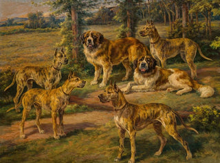 Die Hunde von Harold Lloyd - Edmund Henry Osthaus — Ansicht des Kunstwerks