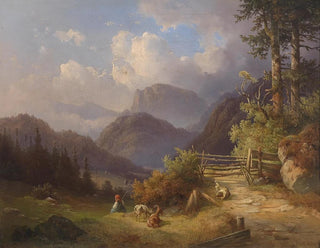 Die junge Ziege Wächterin - Edmund Mahlknecht — Ansicht des Kunstwerks