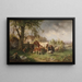 Idylle à la ferme - Edmund Mahlknecht — gerahmtes Bild an der Wand