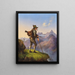 Portrait von Adam Rosenblattl - Edmund Mahlknecht — gerahmtes Bild an der Wand