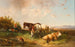 Repos dans les champs avec Perchtoldsdorf en arrière-plan - Edmund Mahlknecht — Ansicht des Kunstwerks