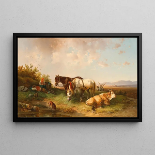 Edmund Mahlknecht - Resting in the Fields in the Background Perchtoldsdorf.webp