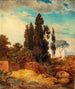 Ansicht der Villa Hadriana Tivoli - Edmund von Wrndle — Ansicht des Kunstwerks