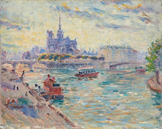 Vue de Paris, Notre-Dame - Édouard-Jean Dambourgez — Ansicht des Kunstwerks