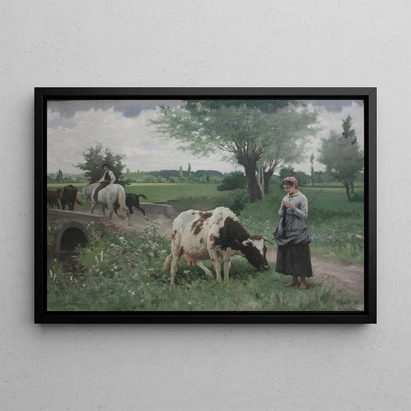 Edouard Bernard DebatPonsan - La Vache bien garde.webp