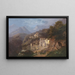 Das Kapuzinerkloster in Cava, Salerno - Édouard De Vigne — gerahmtes Bild an der Wand