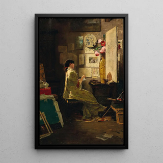 Edouard John Menta - The Painter at Tea Break.webp
