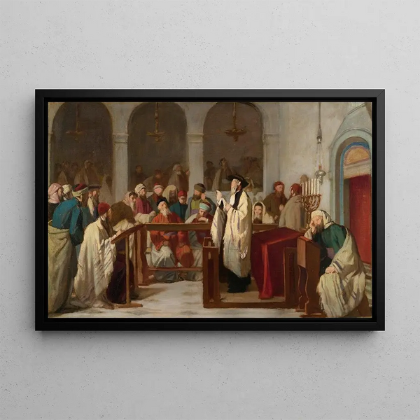 Edouard Moyse - In The Synagogue.webp