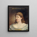 Portrait von Jeanne Sylvanie Arnould-Plessy 1819-1897 Mitglied der Comédie-Française - Édouard Toudouze — gerahmtes Bild an der Wand