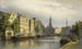 Le Singel à Amsterdam, vue vers la Monnaie - Eduard Alexander Hilverdink — Ansicht des Kunstwerks