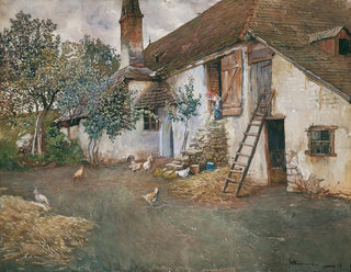 Ferme en Basse-Autriche - Eduard Ameseder — Ansicht des Kunstwerks
