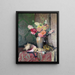 Natur stillleben mit Schmuck - Eduard Ameseder — gerahmtes Bild an der Wand