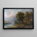 Landschaft in der Steiermark - Eduard Böhm — gerahmtes Bild an der Wand