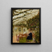 Die Familie von M. Westfal im Wintergarten - Eduard Gaertner — gerahmtes Bild an der Wand