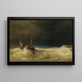 Sturm auf See - Eduard Hildebrandt — gerahmtes Bild an der Wand