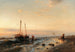 L'arrivée des bateaux de pêche - Eduard Hildebrandt — Ansicht des Kunstwerks