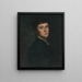 Portrait einer Dame - Eduard Hrik — gerahmtes Bild an der Wand