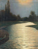 Der Flusslauf im Mondschein - Eduard Kasparides — Ansicht des Kunstwerks