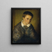 Portrait eines Jungen - Eduard Kurzbauer — gerahmtes Bild an der Wand