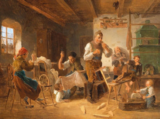Leben in der Familie beschäftigt - Eduard Ritter — Ansicht des Kunstwerks