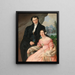 Portrait von Anton Zhuber und seiner Ehefrau Theresia Zhuber - Eduard Ritter — gerahmtes Bild an der Wand