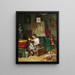 Der junge Künstler im Atelier - Eduard Ritter — gerahmtes Bild an der Wand