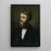 Selbstporträt - Eduard Ritter von Engerth — gerahmtes Bild an der Wand