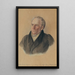 Professor Anton Schaller 1773-1844, der Vater des Künstlers - Eduard Schaller — gerahmtes Bild an der Wand