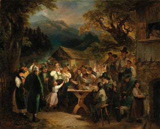 Feier des siegreichen Schützen - Eduard Swoboda — Ansicht des Kunstwerks
