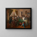 Va banque - Eduard Swoboda — gerahmtes Bild an der Wand
