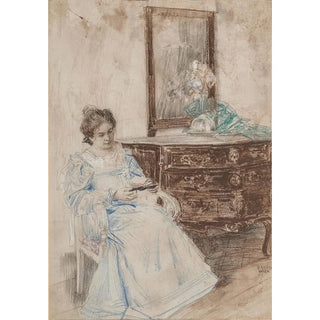 Eduard Veith - Lesende Frau.webp