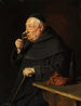 Mönch Benediktiner mit Wein zum Frühstück - Eduard von Grützner — Ansicht des Kunstwerks