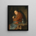 Der Weinkellermeister - Eduard von Grützner — gerahmtes Bild an der Wand